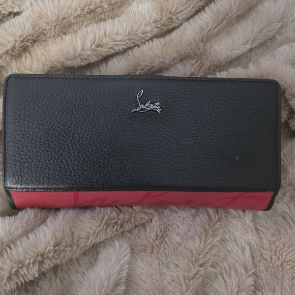 Christian Louboutin Paloma Wallet | Black & Red | Box And Dustbag - Picture 3 of 7